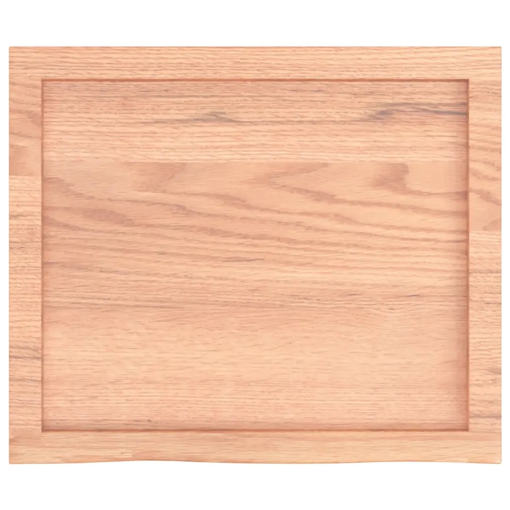 Ripiano Muro Marrone 60x50x(2-6) cm Massello Rovere Trattato 363652