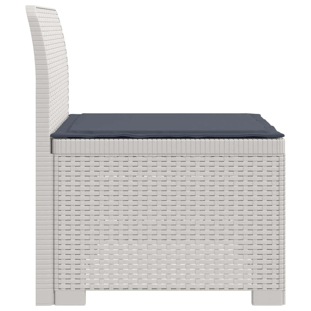 Divano da esterno-Divano da Giardino a 1 Posto con Cuscino Aspetto Rattan PP 381257