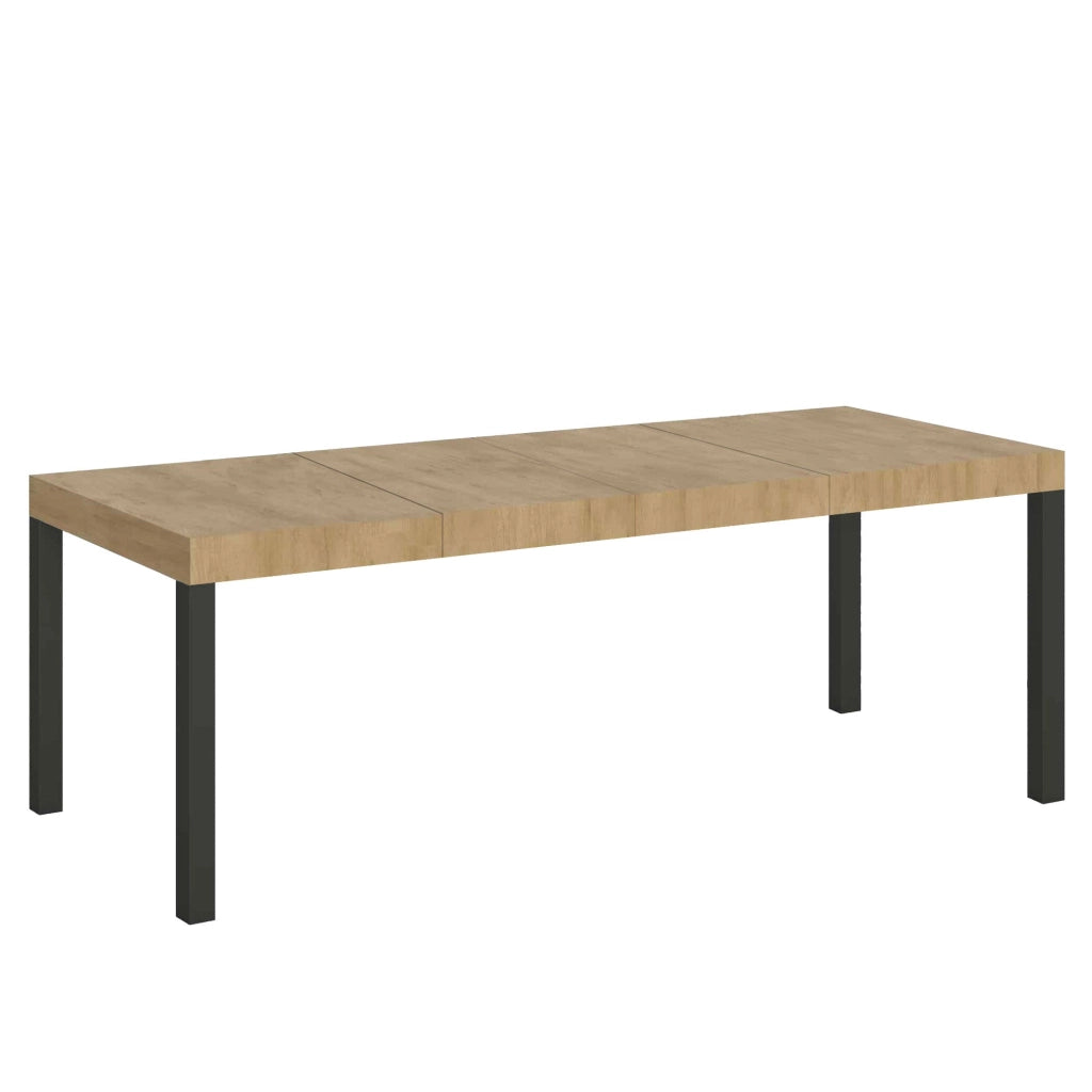 Tavolo Allungabile 160-420x90x77 cm Everyday Premium Quercia Natura Gambe Antracite