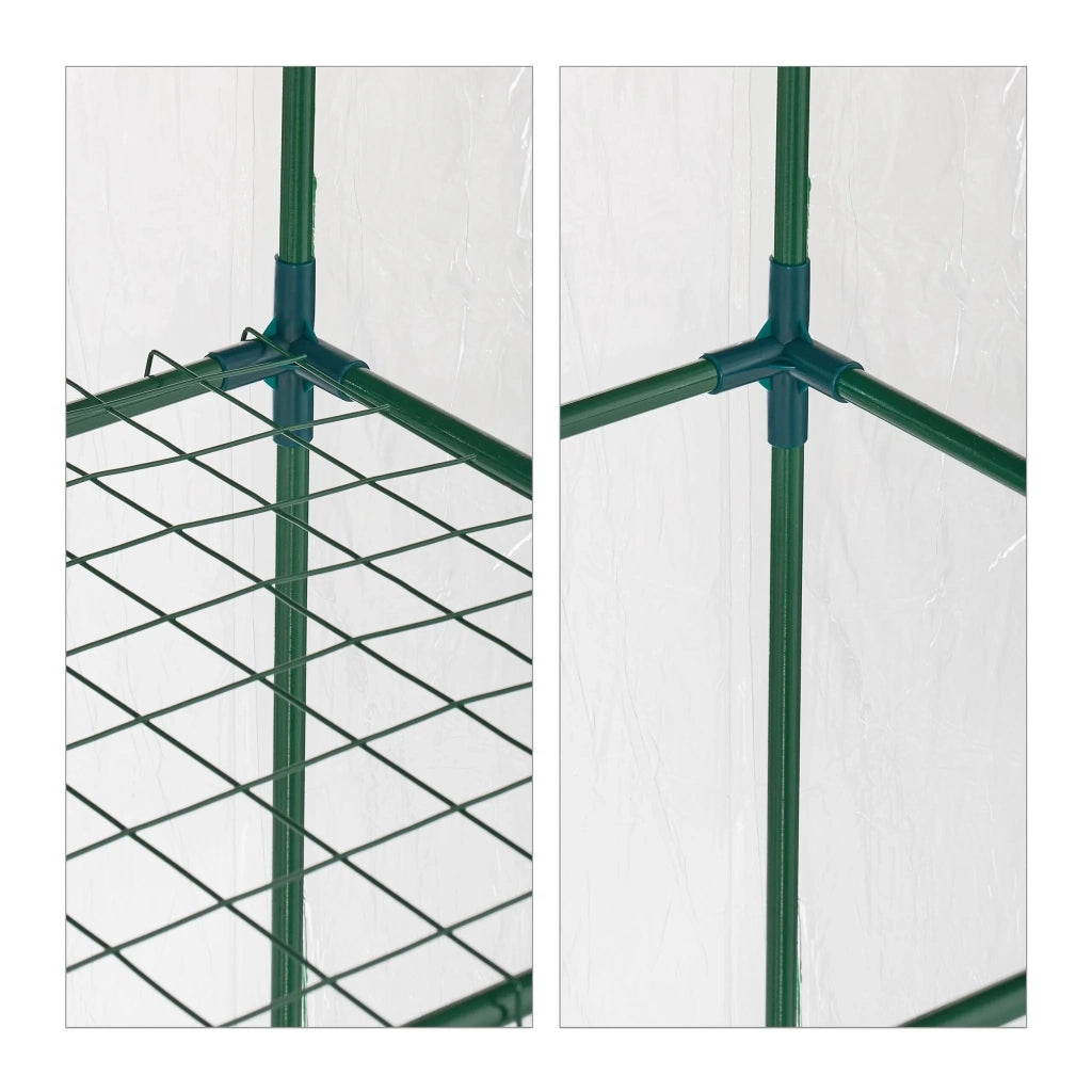 Serra da balcone compatta con 5 ripiani per verdure erbe in plastica trasparente 13_0013798