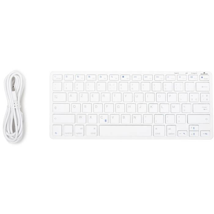Tastiera TKL - BLUESTORK - Bluetooth ricaricabile per Mac - Bianca