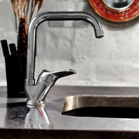 Rubinetto miscelatore cucina canna squadrata a ponte