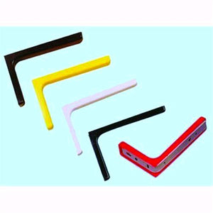 Mensola per arredamento ricoperta in plastica - Misura cm. 12 Colore bianco 2Pz