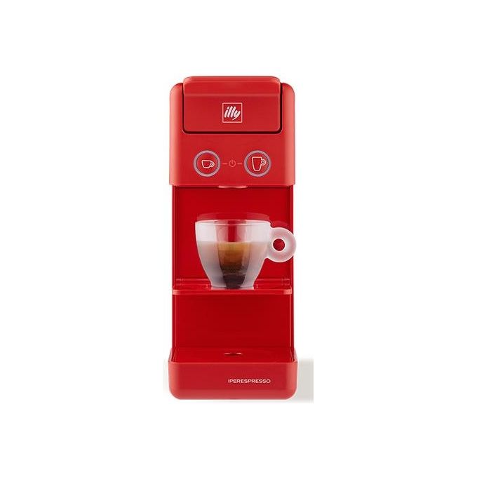 Illy Y3.3 Rossa Macchina per caffè a capsule iperespresso - in omaggio 36 classic, 18 intenso