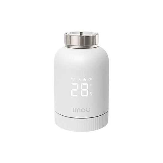 Imou Valvola Termostatica con 6 adattatori di montaggio, con rilevamento finestra aperta, protezione congelamento, programmabile e compatibile con Alexa e Google.