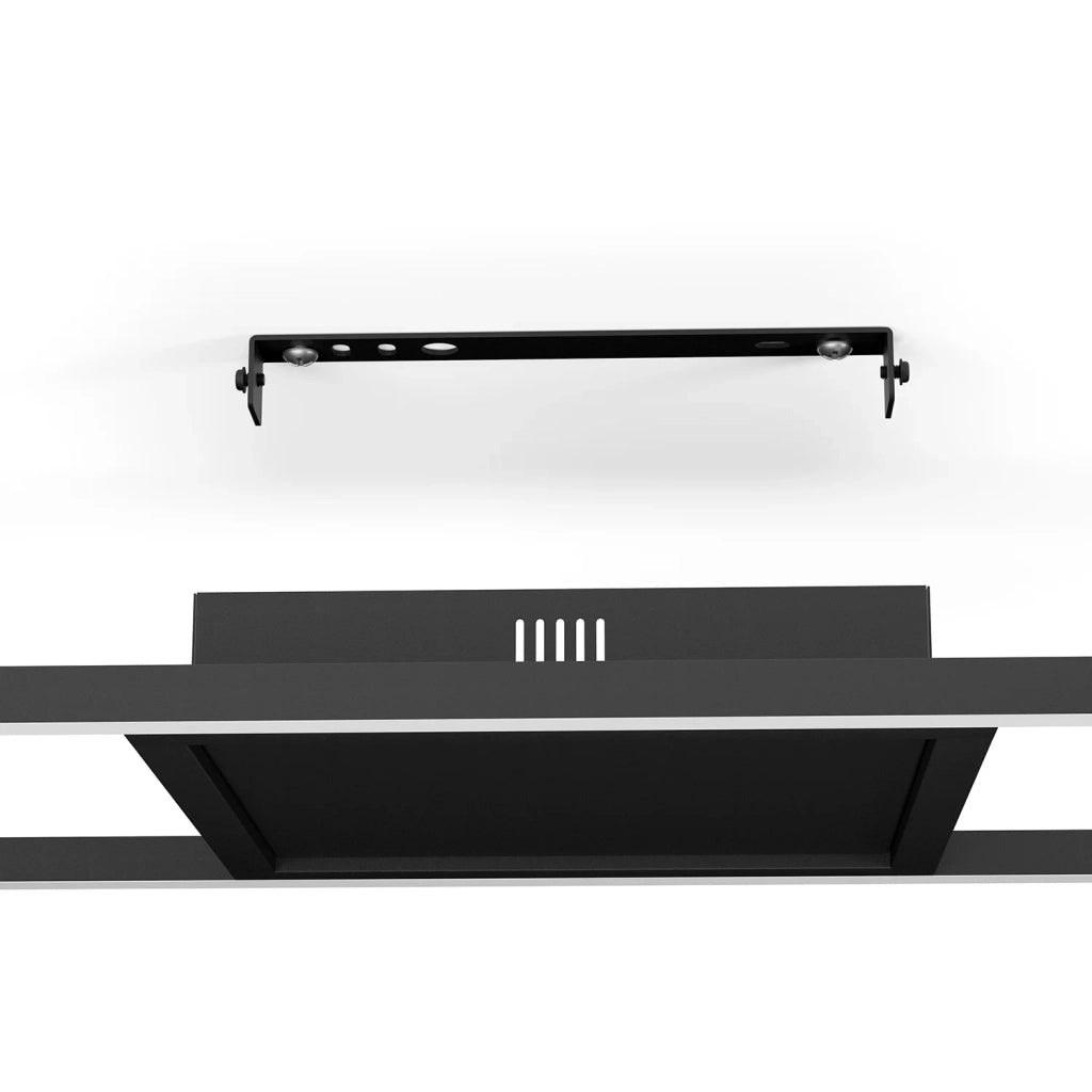 Plafoniera Moderna Calagrano-Z Alluminio Nero Luce Led Integrato 21W