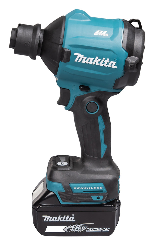 Soffiatore a pistola a batteria Makita 18V brushless con batteria DAS180RT