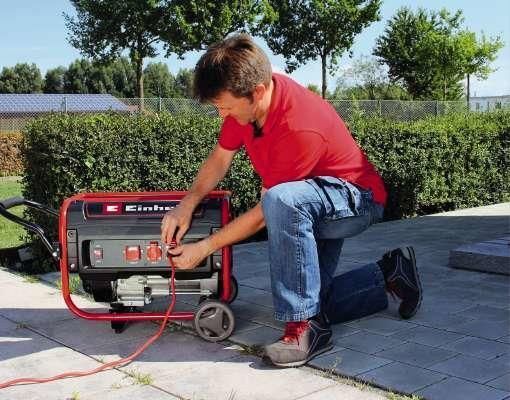 Einhell TC-PG 35/E5 gruppo elettrogeno 4100 W 15 L Benzina Nero, Rosso