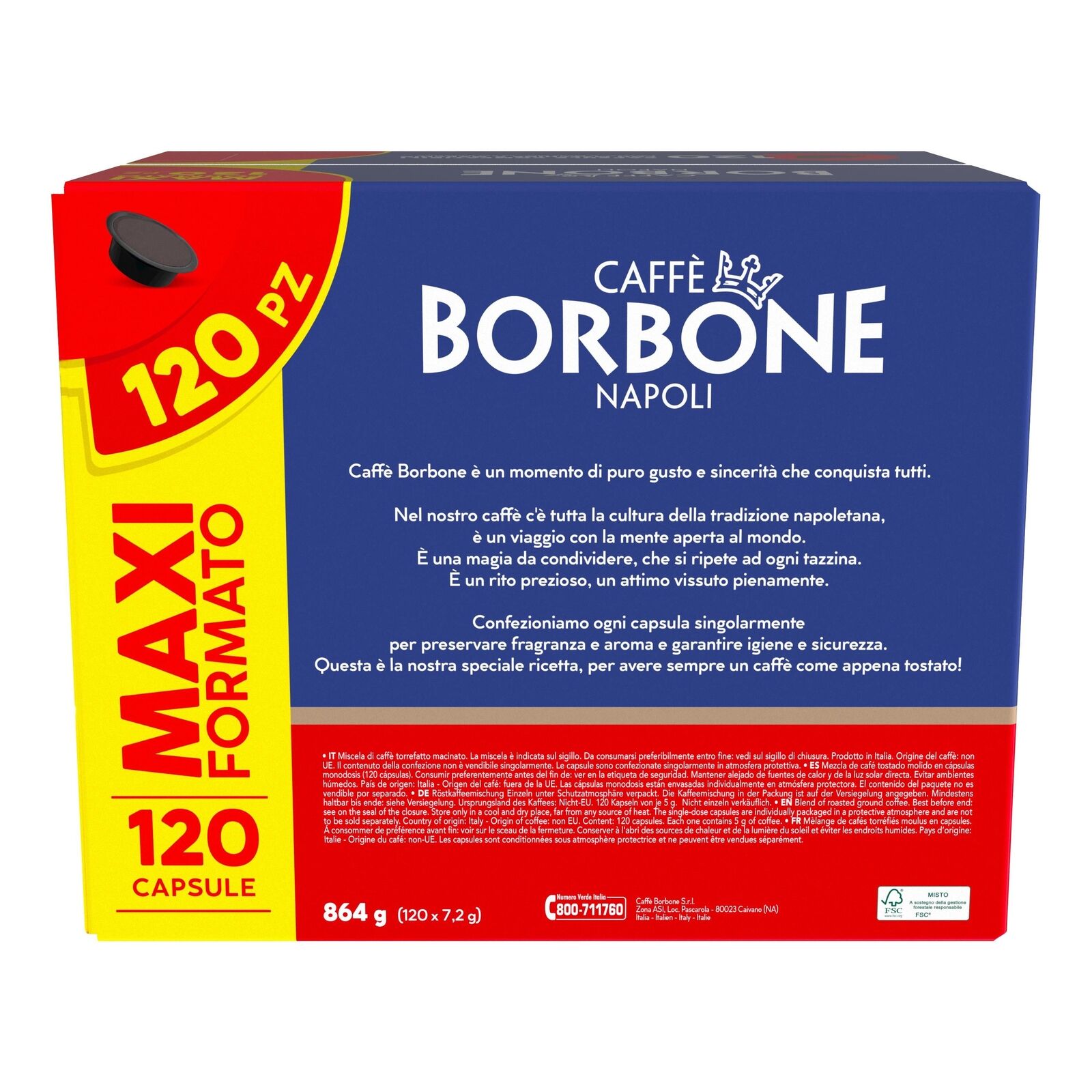 Caffè Borbone Capsule per Lavazza a modo mio caffè Decisa 120 pz