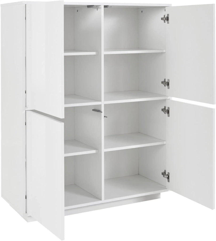 Credenza mobile cucina moderna soggiorno design bianco 100x40cm Judy
