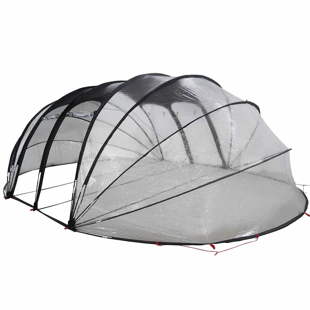 Tenda da piscina a cupola Trasparente 538 x 440 x 204 cm PVC