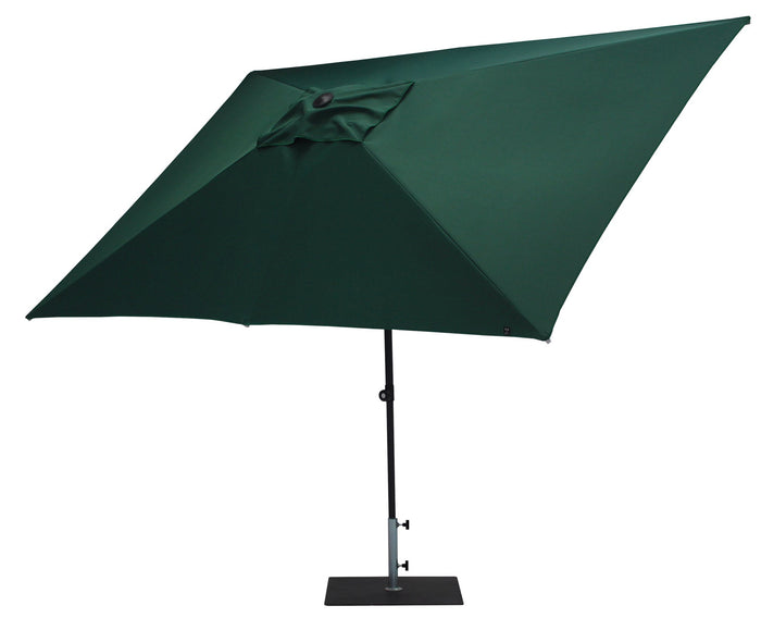 Ombrellone da Giardino 3x2 m Palo Ø38 mm in Alluminio Tessuto Poliestere Trend Verde