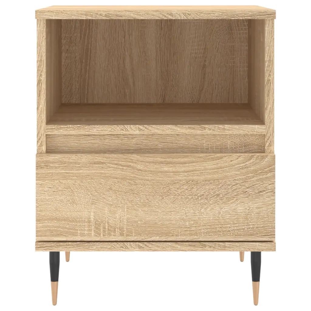 Comodino Rovere Sonoma 40x35x50 cm in Legno Multistrato 830610