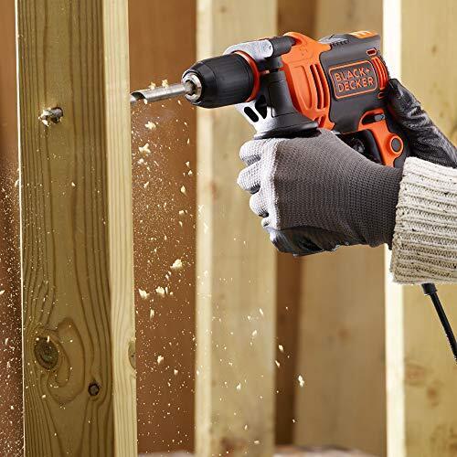 Black & Decker beh710 K-qs perceuse à Percussion 710 W, 230 V, Orange Et Noir