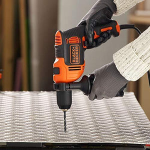 Black & Decker beh710 K-qs perceuse à Percussion 710 W, 230 V, Orange Et Noir