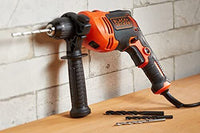 Black & Decker beh710 K-qs perceuse à Percussion 710 W, 230 V, Orange Et Noir