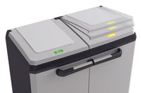 Keter 17206899 bidone per la spazzatura 220 L Quadrato Polipropilene (PP) Grigio