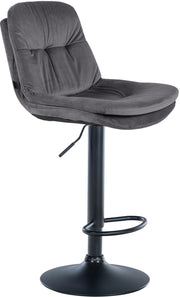 Sgabello da bar Laurel velluto nero 4