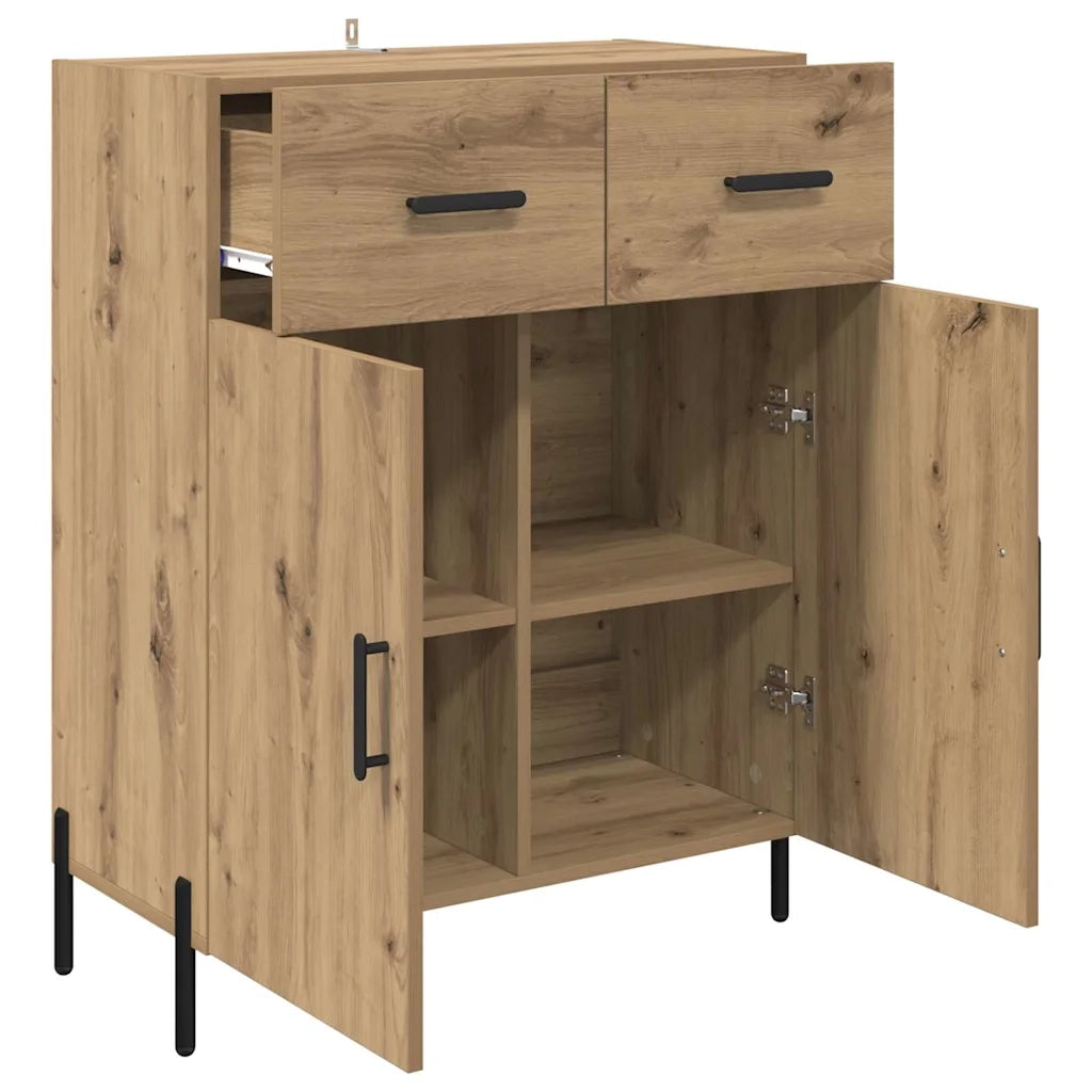 Credenza-Buffet-Armadio da cucina Rovere artigianale 69,5 x 34 x 90 cm Legno multistrato 400350