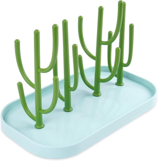 Droger per bambino, con forma di albero, con serbatoio d'acqua rimovibile, adatto per biberon, piatti, biberon e bicchieri, verde