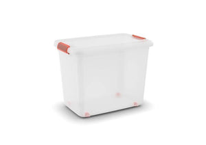 KIS K Latch Box Armadietto portaoggetti Rettangolare Arancione, Trasparente