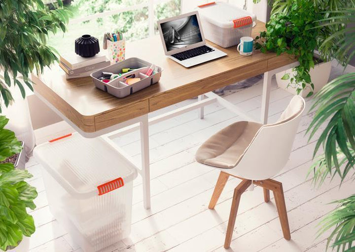 KIS K Latch Box Armadietto portaoggetti Rettangolare Arancione, Trasparente