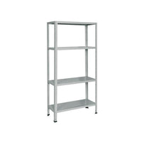 Bizzotto Scaffale Metallo 4 ripiani cm. 75x30x150 h colore Grigio E550G