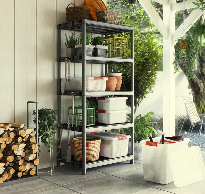 KIS K Latch Box Armadietto portaoggetti Rettangolare Arancione, Trasparente