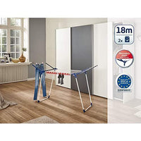 Leifheit Pegasus 180 Classic Stendibiancheria da pavimento Blu, Bianco