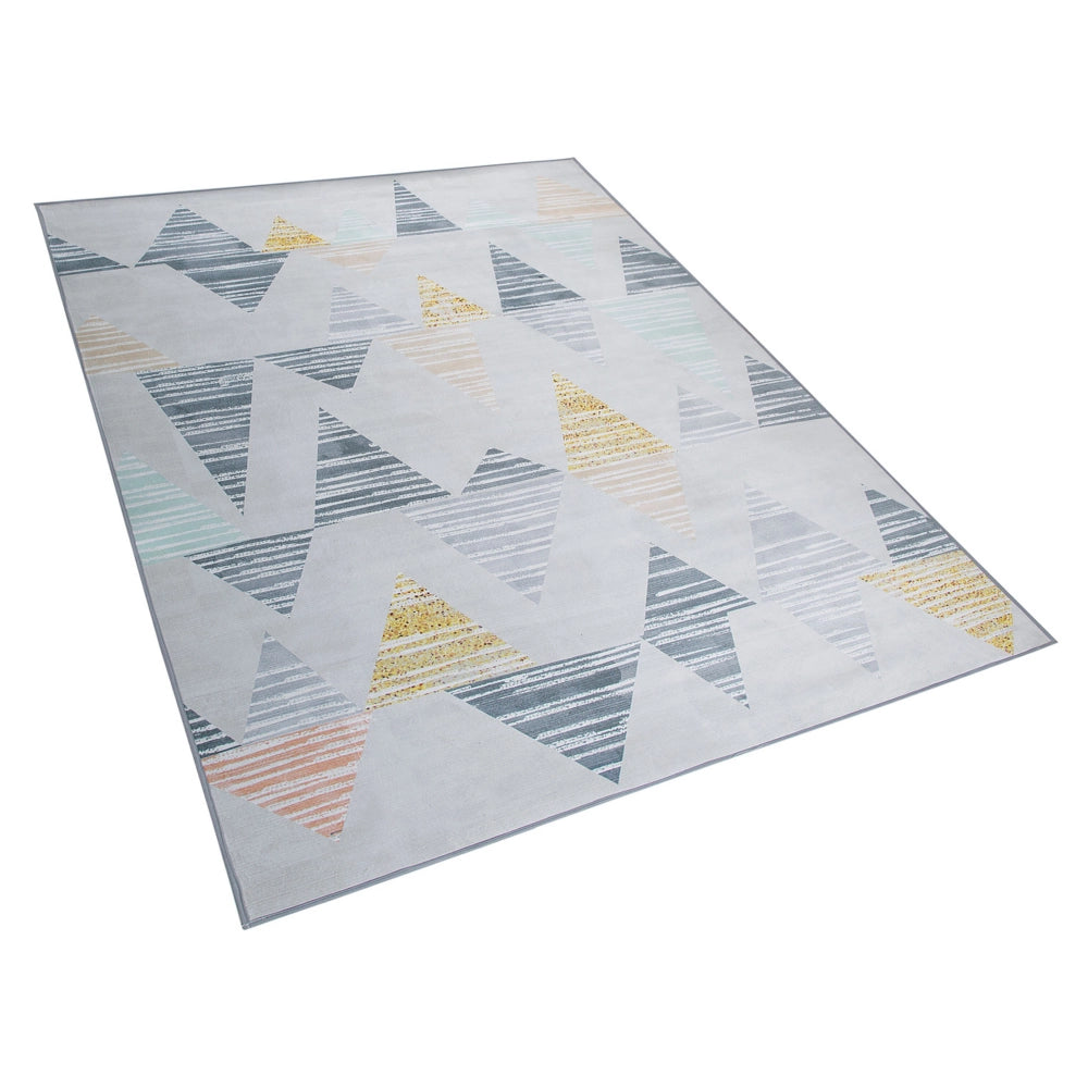 Tappeto tappetino Tappeto Tessuto Poliestere Multicolore Motivo Geometrico Rettangolare 160 x 230 cm
