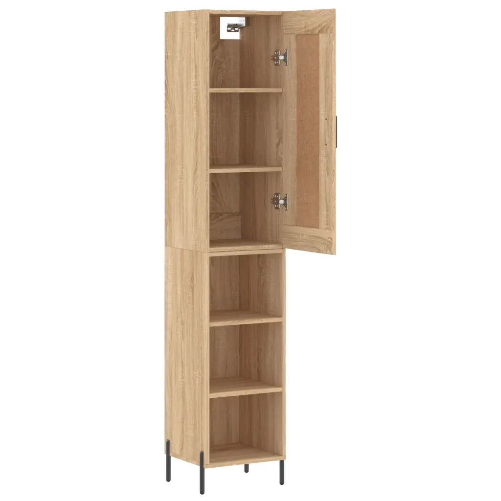 Credenza Rovere Sonoma 34,5x34x180 cm in Legno Multistrato 3200332