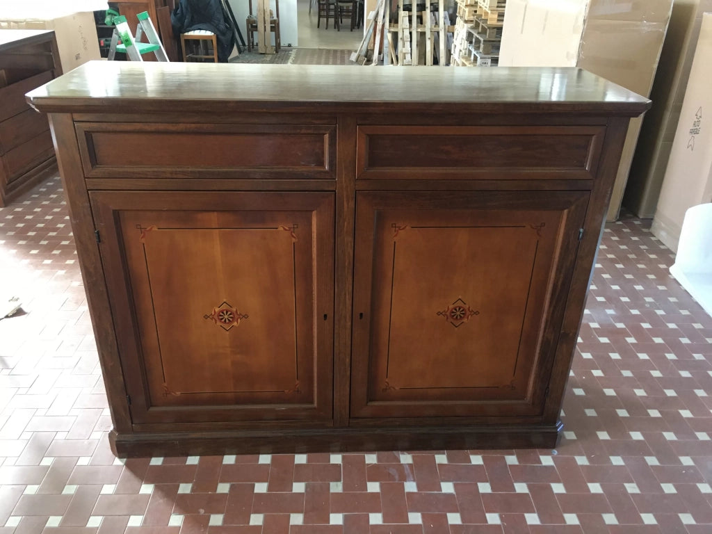 Madia credenza 2 porte arte povera legno bassano 150x49x113 - Mobili 2G