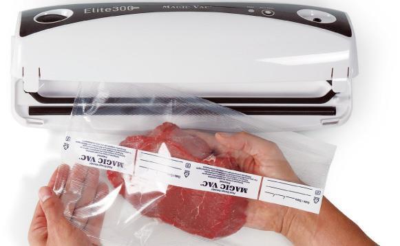 Magic Vac Elite 300 plus macchina per sottovuoto 780 mbar Nero, Bianco