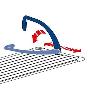 Gimi Brezza 200 Stendino attaccabile Blu, Bianco