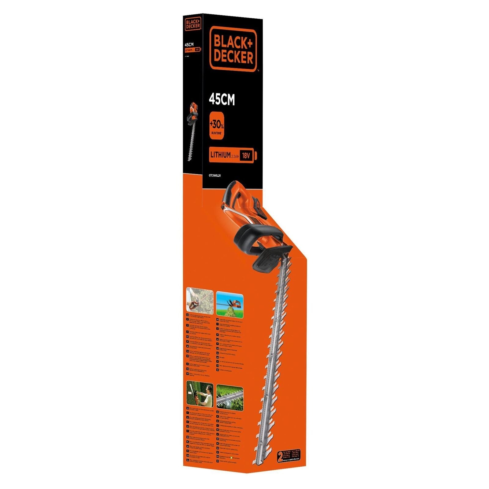 Black & Decker GTC1845L20-QW tosasiepe Doppia lama 2,6 kg