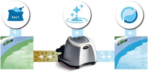 Intex 26670 Generatore Salino di Cloro Krystal Clear per Pompa Filtro 2650-12112 L-h Produzione Cloro 12 g-h per Piscine