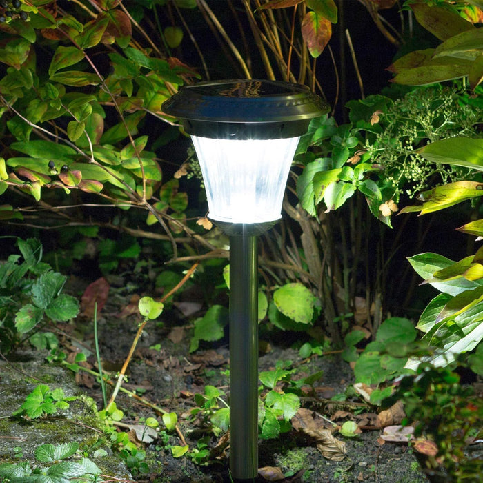 Duracell Lampada Led da Esterni con Picchetto in Vetro e Acciaio con Sensore di Movimento