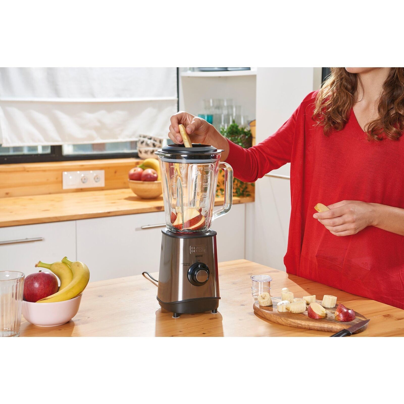 Black & Decker BXJB800E Frullatore da tavolo 800 W Nero, Trasparente