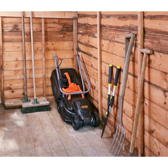 Black & Decker BEMW351-QS tagliaerba Tagliaerba a spinta Nero, Arancione