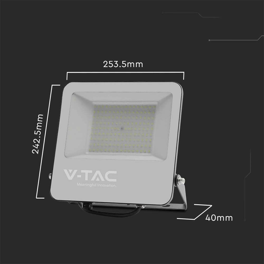 Faro LED V-TAC 100W 18500lm 6500K IP65 Nero VT-44105
