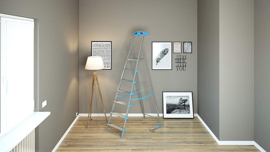 Colombo New Scal Atlantica 7 Scaletta con gradini Alluminio, Blu