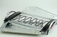 Ariete 732 Churrasco Grill, Barbecue elettrico, 2000 W, Doppia Griglia in acciaio cromato, Regolazione temperatura, Grigio