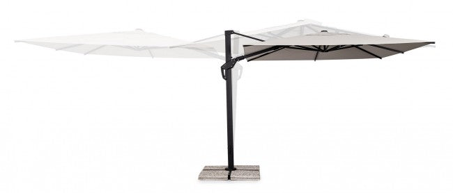 Ombrellone da Giardino Decentrato 3x3x2,61h m Aries Antracite