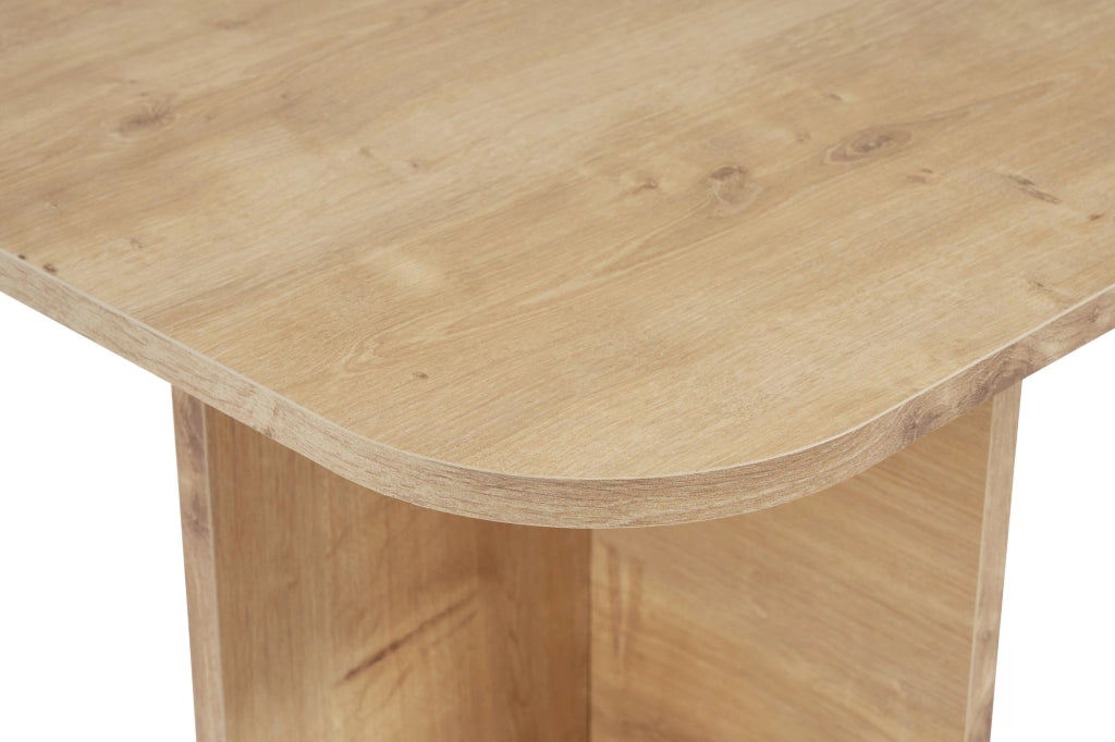 Nomeva, Tavolino da Salotto Forma Rettangolare, 120x60x41h cm Marrone Rovere Chiaro