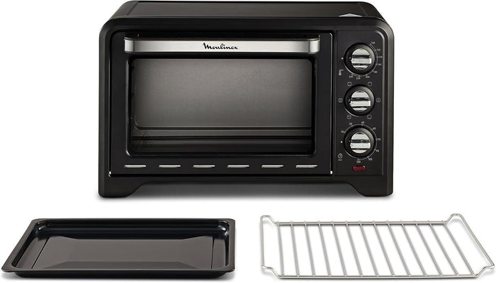 Moulinex OX4448 Optimo Forno Elettrico con Capacità di 19 L, Potenza 1380 W, Nero 71x117x81cm