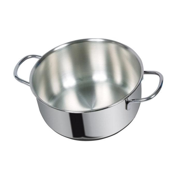 Metalsomma Casseruola Fonda cm 20 dune in Acciaio aisi 304 con Triplo Fondo Superthermical