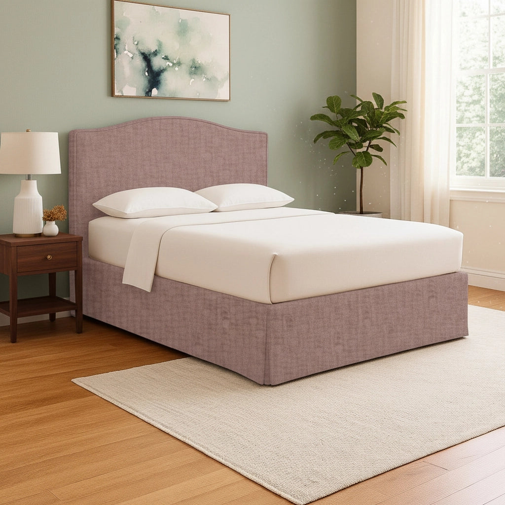Batley, Letto Singolo Sfoderabile Made in Italy, Rosa Antico