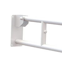 Maniglione serie care ribaltabile in acciaio laccato bianco 70 cm