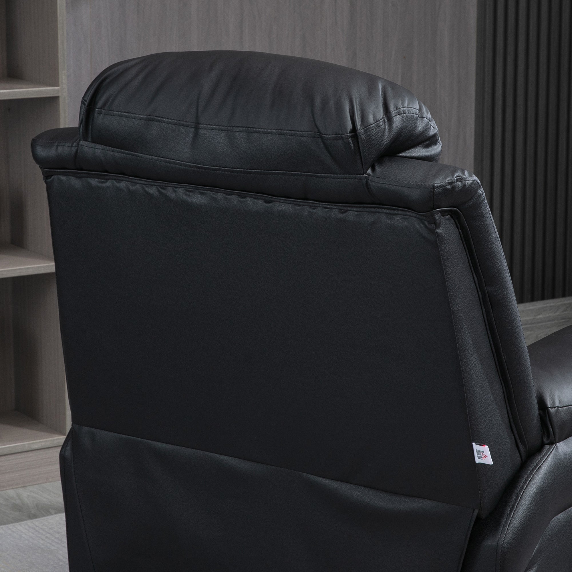 Poltrona Alzapersona Elettrica 96x93x105 cm in Similpelle Nero