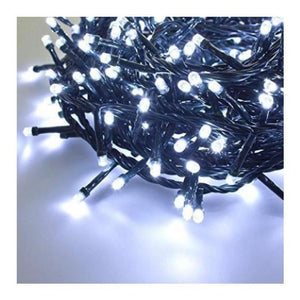 Luci di Natale con 360 Led Bianco Freddo 14,4Mt Cavo Scuro 3Mt e Trasformatore per Interno e Esterno con giochi luce